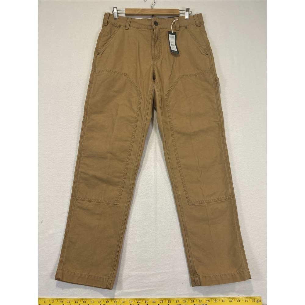 Alpine Design Mens Utility Pants Brown Khaki 32x32 Cargo Hammer Loop ADM24901